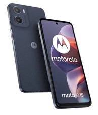 MOTOROLA Moto e15, 6,67", Dual SIM, Android 14 Go edition, 4G, USB Type-C, 2 GB/64 GB, 5200 mAh, plavi